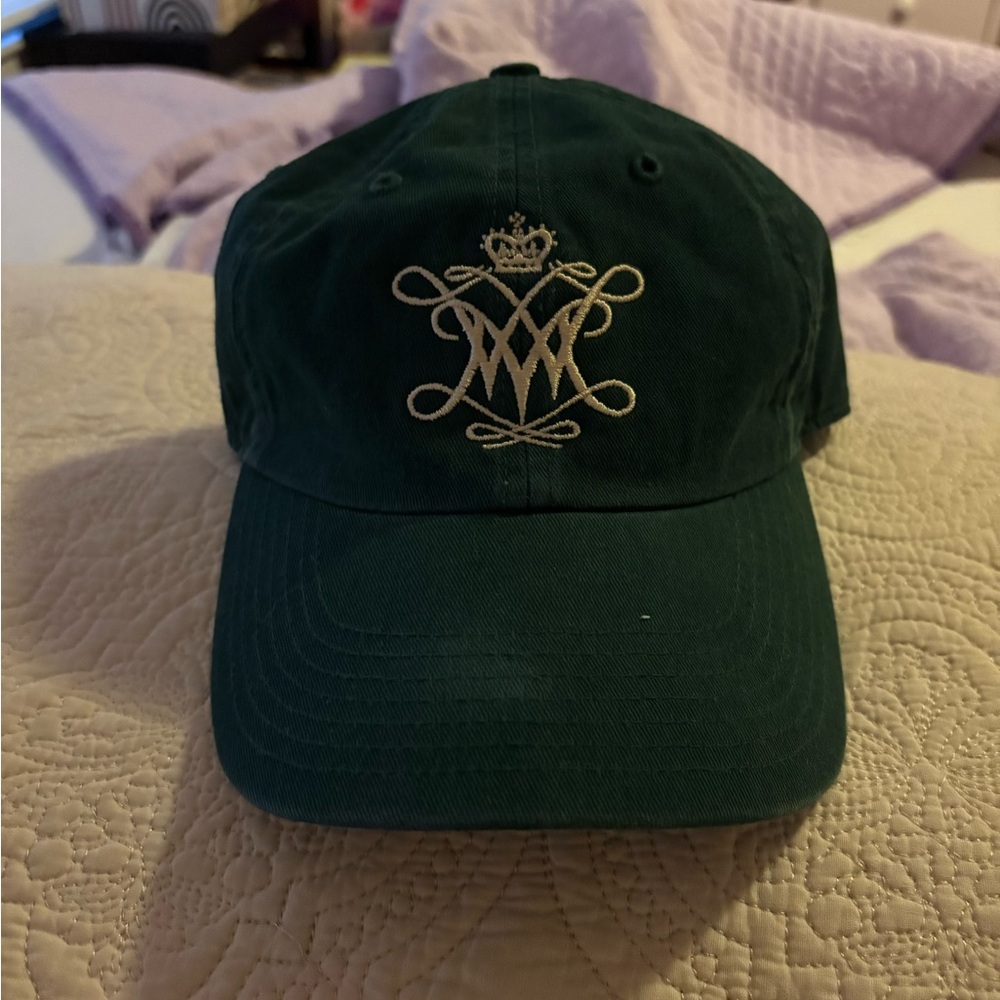 Green Cap with Embroidered Logo
